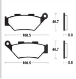 Tecnium sintrede metalbremseklodser - MF483 1122849