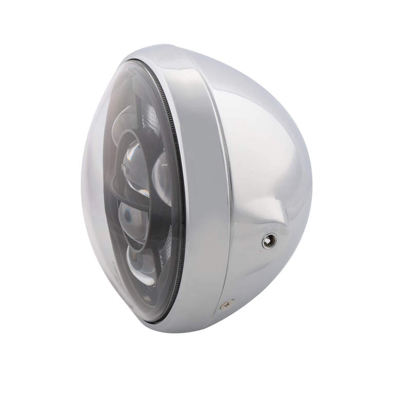 Highsider British-stil type 11 7 tommer LED-forlygte med TFL 223-295