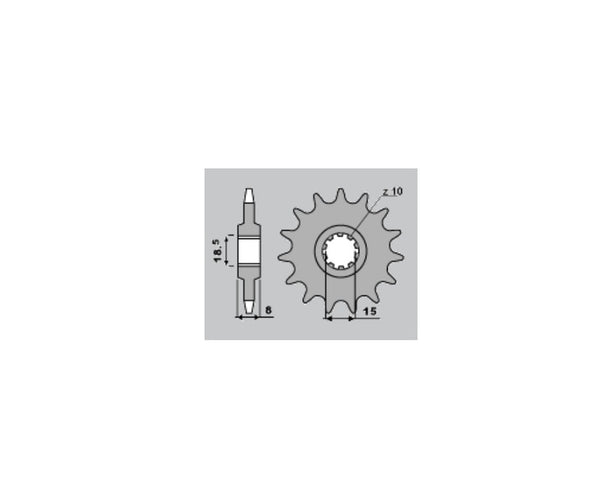 PBR STEEL Standard Front Sprock 599 - 428 599 13 18NC