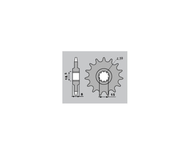 PBR Steel Standard Front Sprock 599 - 428 599 14 18NC