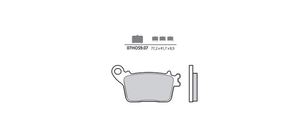 Brembo Carbon Ceramic Brake Pads - 07HO5907 07HO5907