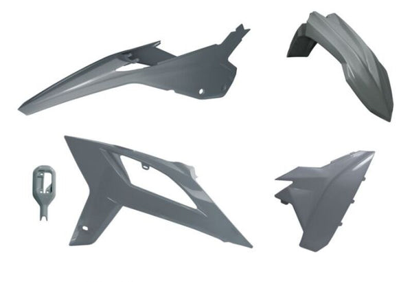 Racetech Plastic Kit 4 dele-replika grå til beta (R-Kitbet-Gr0-520)