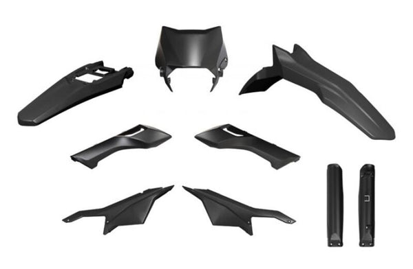 Racetech Plastic Kit 6 Parts-Black R-Kitsur-NR0-624