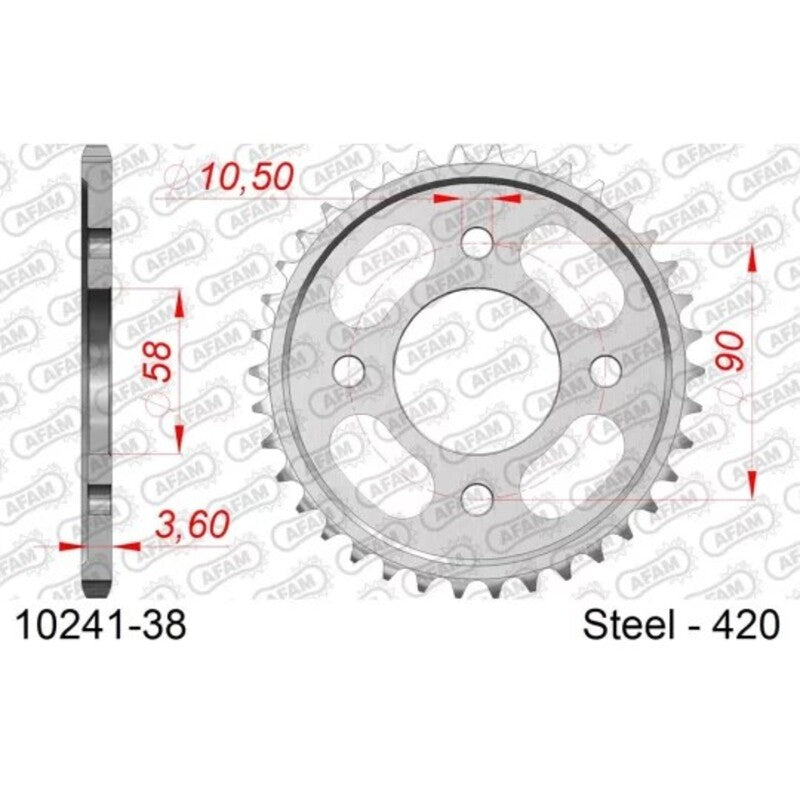 AFAM Standard Steel Bagerste Spropet 10241 - 420