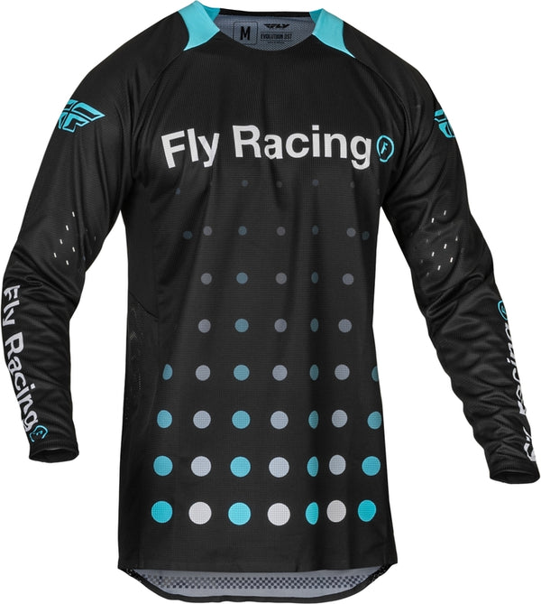 Fly Racing Evolution DST Strobe Jersey - Black/Electric Blue 377-124m