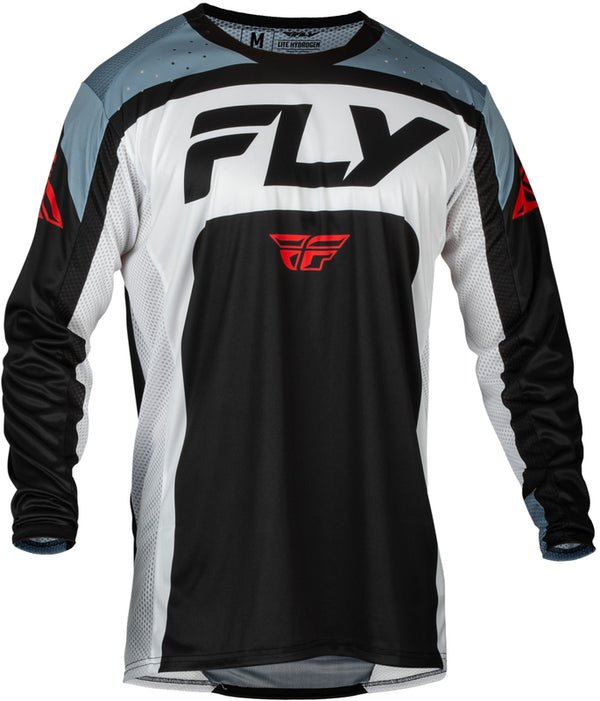 Fly Racing Lite Jersey - Black/White/Denim Gray 377-720m
