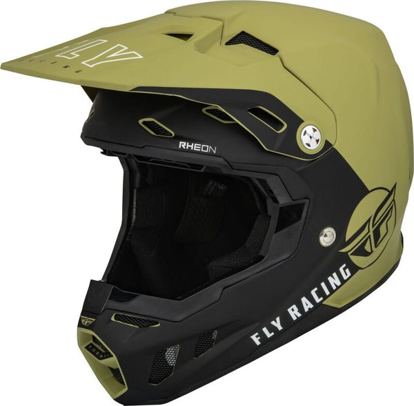 Fly Racing Formula CC Center Helmet Matte Olive Green/Black Lg 73-4324L