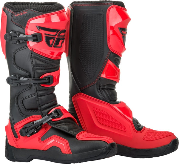 Fly Racing Maverik Boots - Rød/sort 364-67307