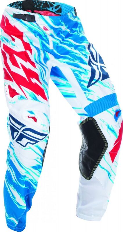 Fly Racing Kinetic Relapse Pants Red/White/Blue SZ 28S 370-43228S