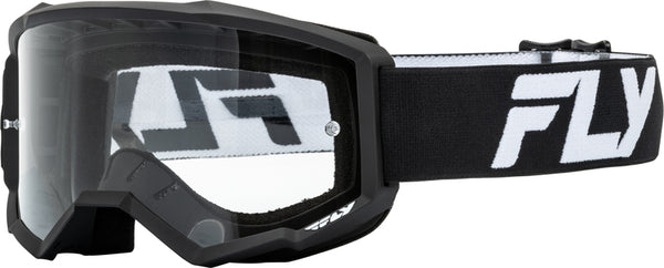 Escape Racing Focus Cross Brills White/Black - Clear Lens