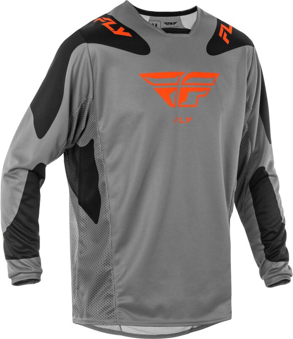 Fly Racing Kinetic Sym Jersey - Grå/Orange/Black 378-422m
