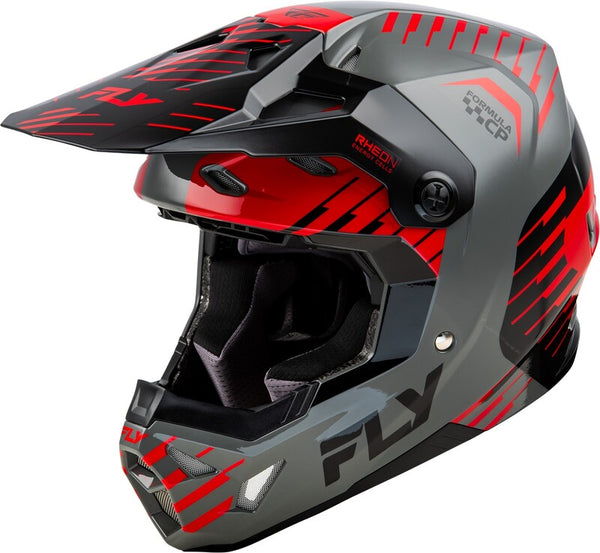 Fly Racing Formula CP Slice Helmet - Gray/Red/Black 73-0051L