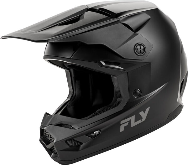 Fly Racing Kinetic Solid Youth Helmet - Matte Black 73-8673yl
