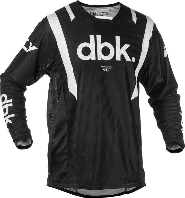 Fly Racing Kinetic Mesh DBK Jersey - Black/White 379-317S