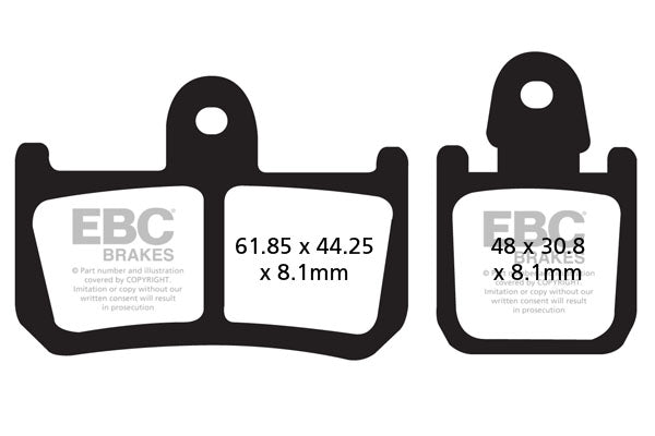 EBC Brake Pad FA ser organisk FA442/4