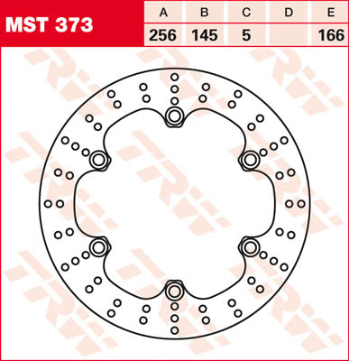 TRW Brake Rotor Fix Round L/R MST373