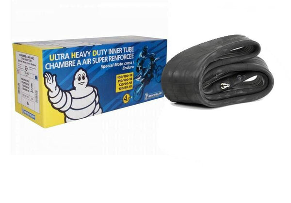 Michelin Inner Tube Offroad (18 UHD Medium Valve TR4) 100/100-18, 110/100-18, 120/90-18, 130/80-18 4mm tyk