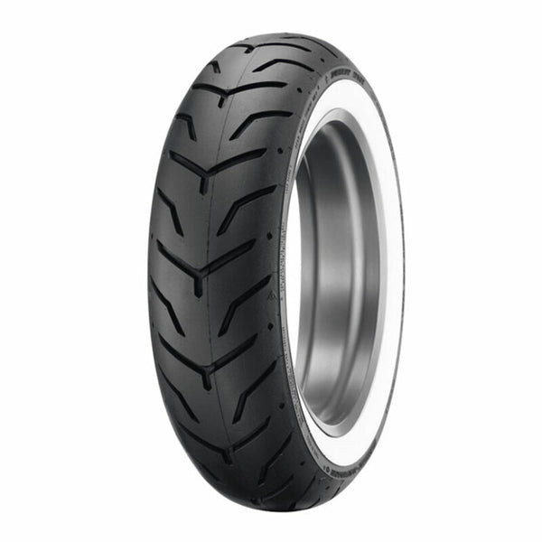 Dunlop Tire D407 (Harley-D) WWW Wide-White-Sidewall 180/65 B 16 M/C 81H TL
