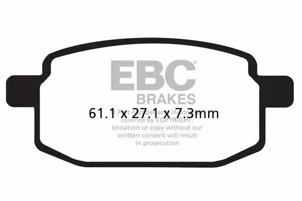 EBC BRAKE PAD CARBON SCOOTER SFAC169