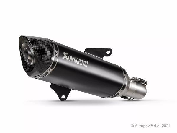 Akrapovic lyddæmper SS Bk Forza 350 S-H3SO8-HRSSBL