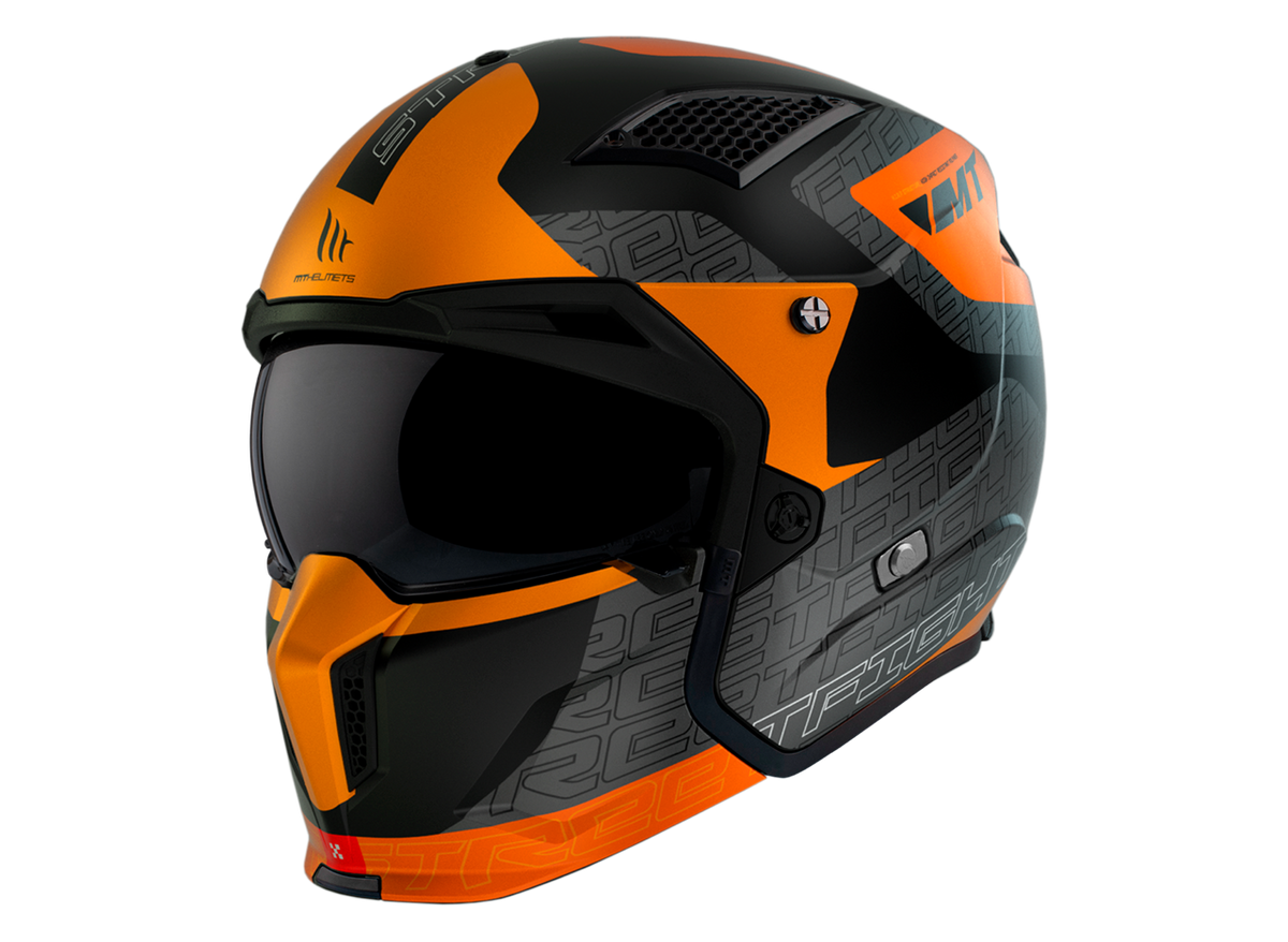 MT -hjelme Åbn MC Helmet Streetfighter SV S Totem B4