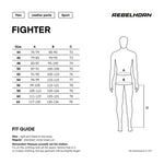 Rebelhorn mc-læder bukser fighter sort