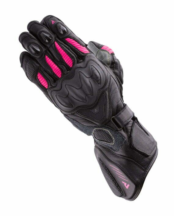 Rebelhorn Women MC Handsker Rebel Black /Pink