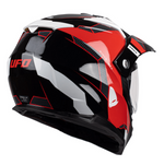 UFO Adventure MC Helmet Aries sort /rød