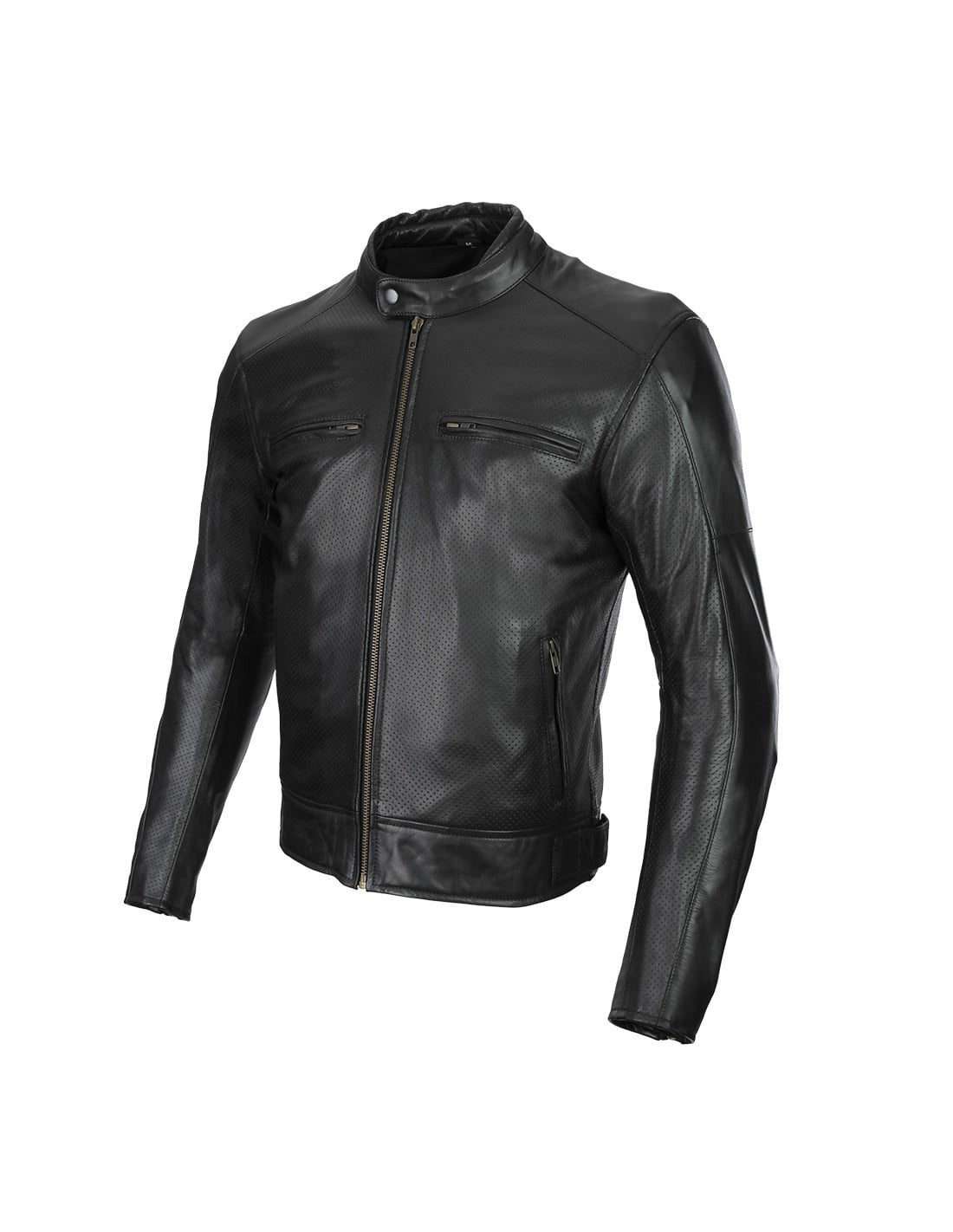 Saca Mc-Skin Jacket Bonneville perforeret sort