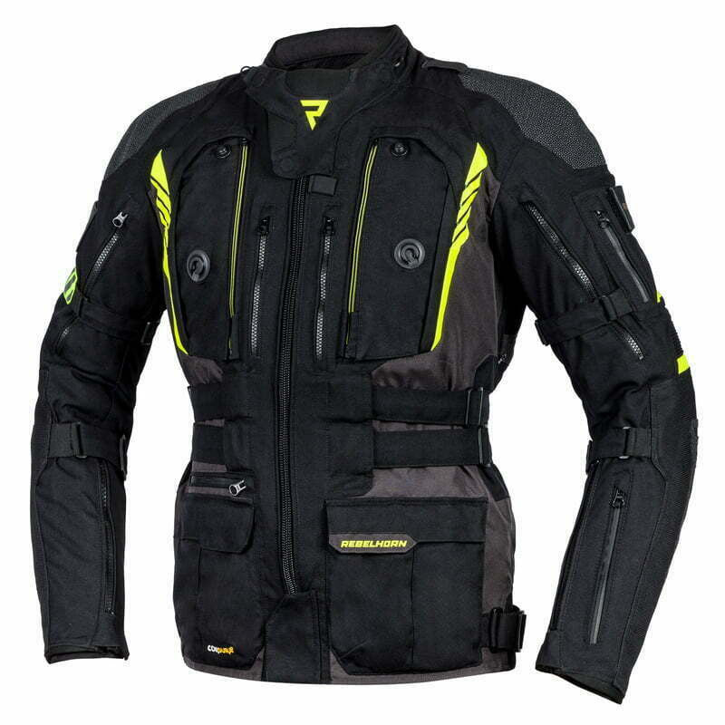 Rebelhorn Textile MC Jacket Patrol Black /Influenza