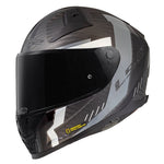 LS2 Integral MC Helmet Vector II Carbon Grid sort /grå