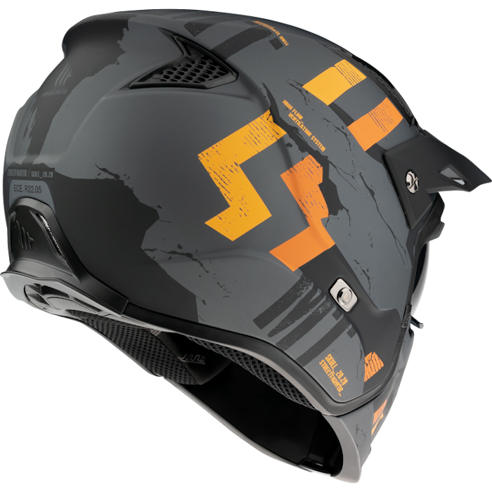 Mt Helmets Open MC Helmet Streetfighter A12 Gray