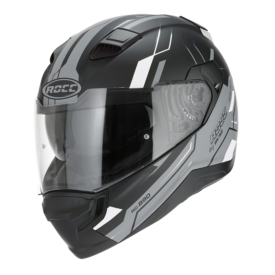 ROCC 891 Integral MC Helmet sort /grå