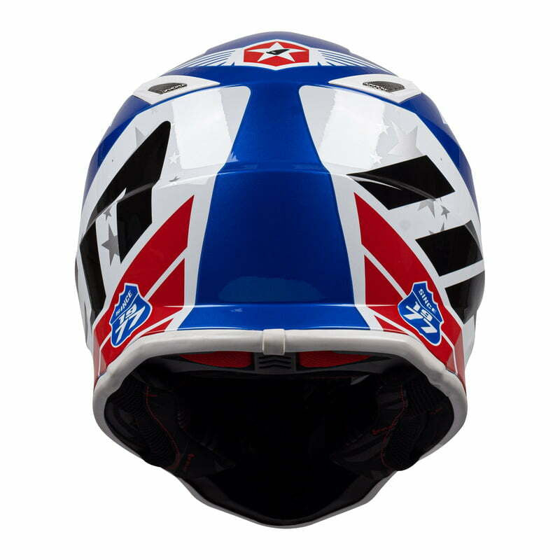 UFO Kids Cross MC Helmet Captain Blue /White