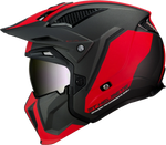 MT -hjelme Åbn MC Helmet Streetfighter C5 Matt Red