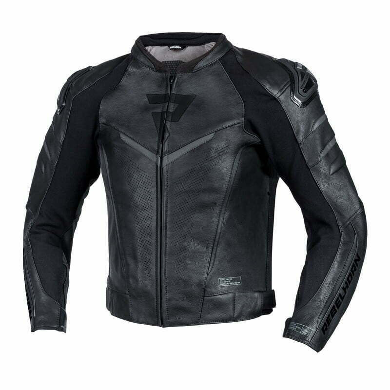 Rebelhorn mc-leather jacket fighter black