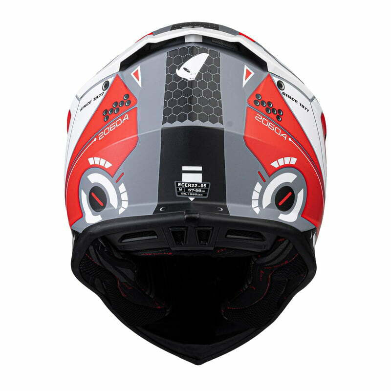 UFO Cross MC Helmet Intrepid Red /White