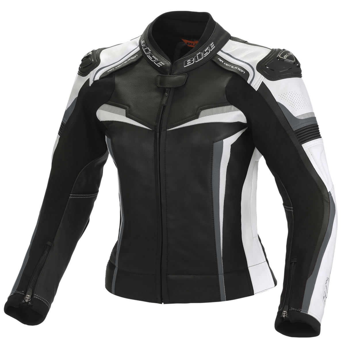 BUSE DAM MC-Skin Jacket Mille sort /hvid