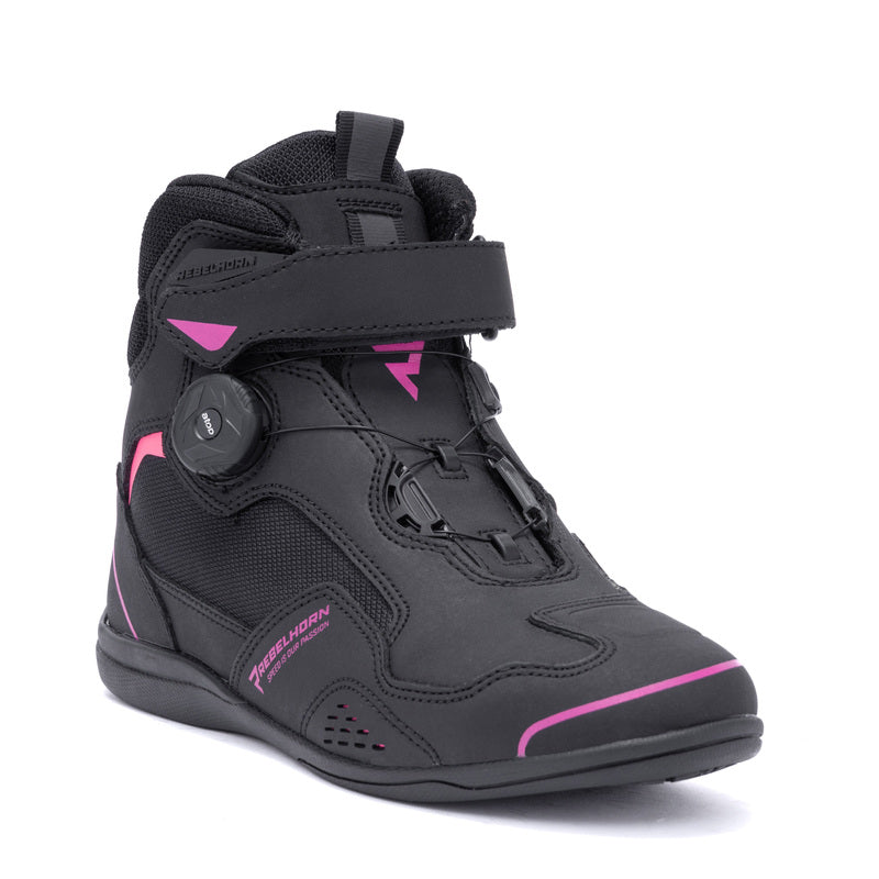 Rebelhorn Women MC Shoes Spark II sort /lyserød