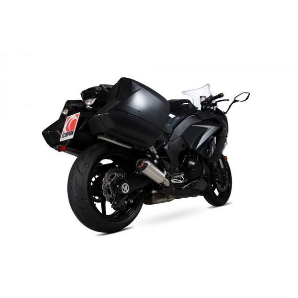 Kawasaki Z1000 SX 2017-2019 Red Power Slip-On (par) Børstet rustfrit stål ærme