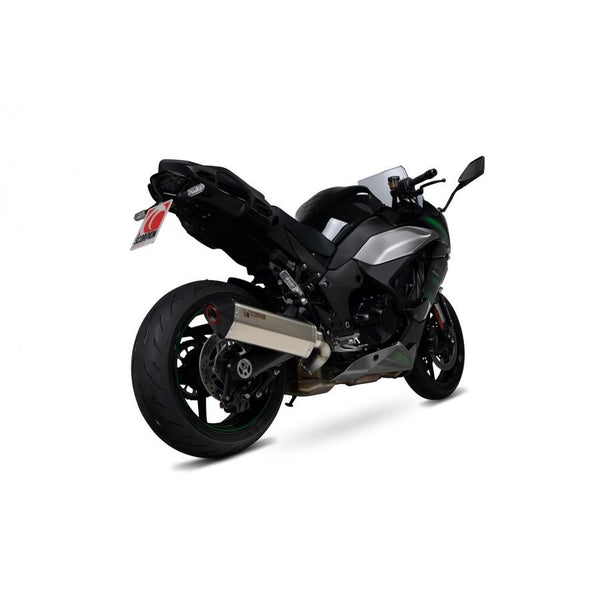 Kawasaki Ninja 1000 SX 2020-2025 SERKET Parallel Slip-On Titanium Sleeve. Passer til pannier