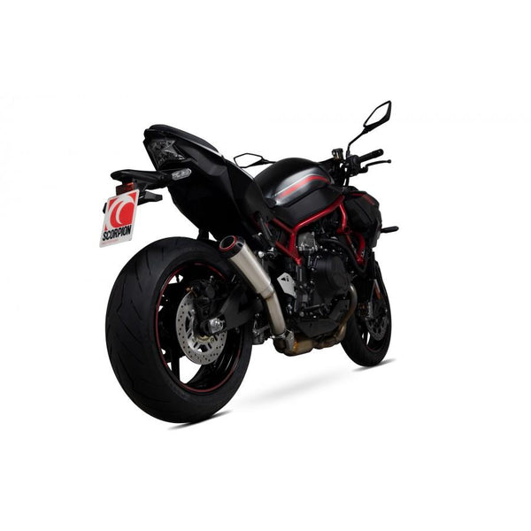 Kawasaki Z H2 2020-2025 Red Power Slip-on børstet rustfrit stål ærme