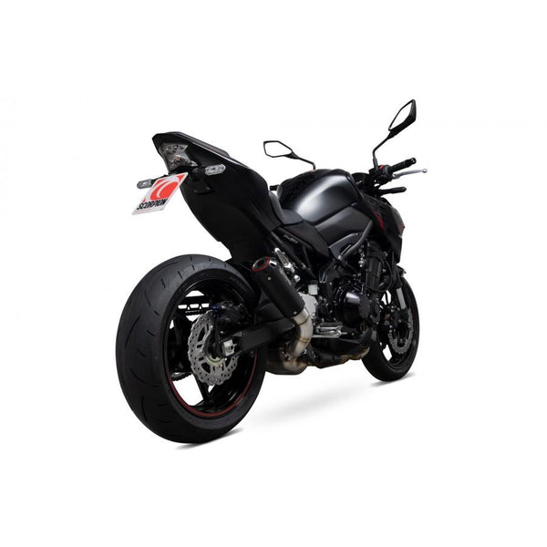 Kawasaki Z900 2020-2025 Red Power Slip-on Black Ceramic Coated Sleeve. Passer ikke den amerikanske model.