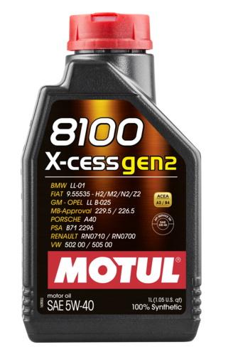 MOTUL 8100 X-IN-GEN2 5W-40 1L (12 stk/pap)