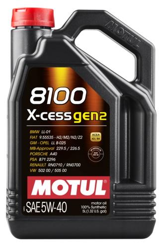 MOTUL 8100 X-IN-GEN2 5W-40 5L (4 stk/pap)