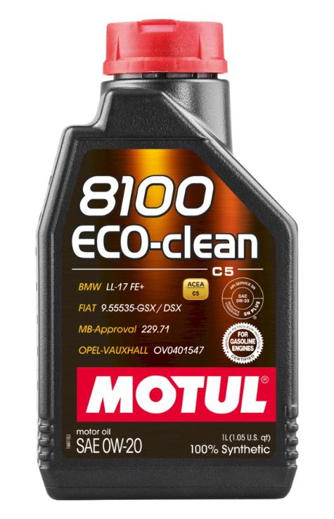 Motul 8100 Eco-Clean 0W20 1L (12 stk/pap)