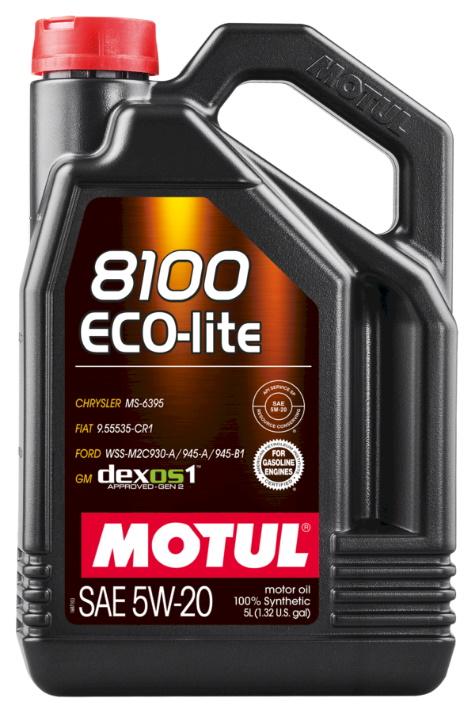 Motul 8100 Eco-Lite 5W20 5L (4 stk/pap)