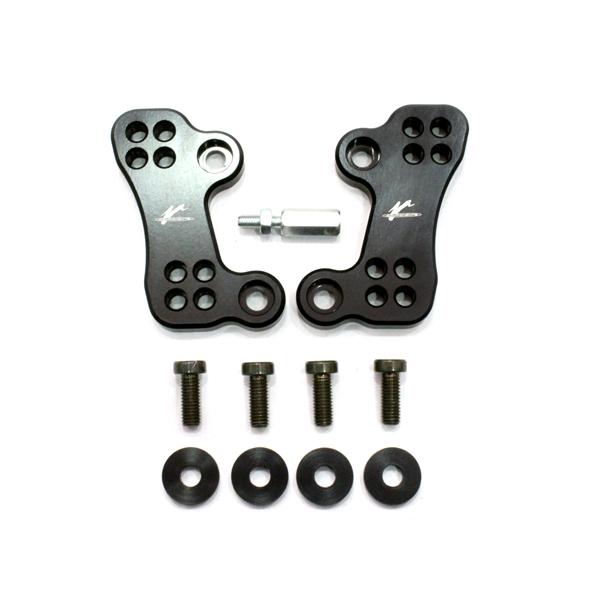 Rearset's adjuster for oem rearset's Honda CBR900R 00-03 Black