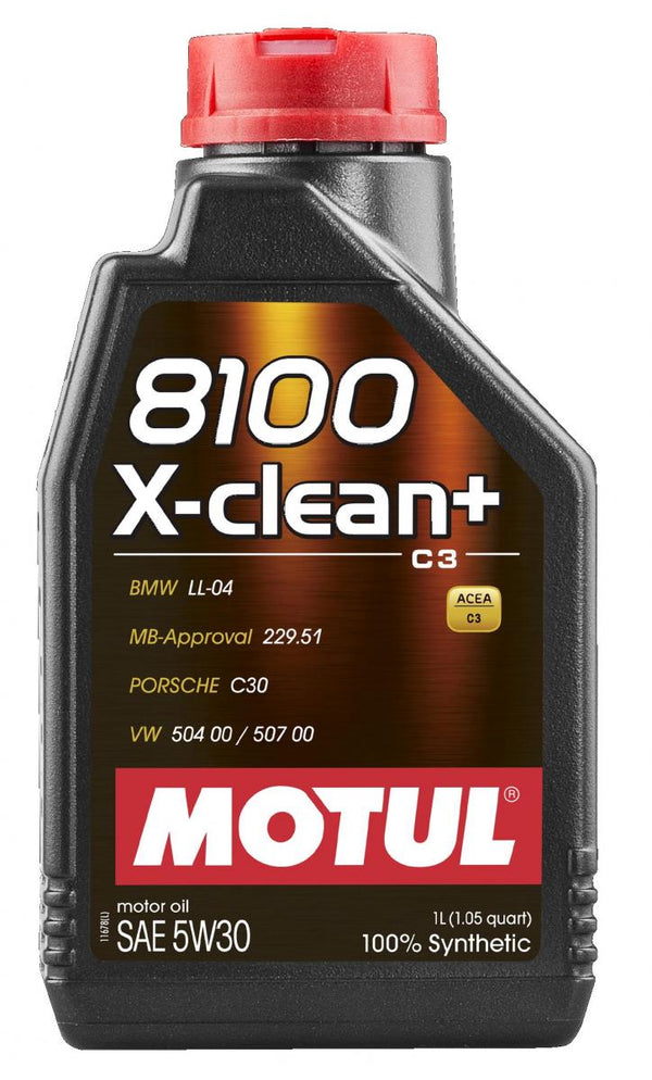 Motul 8100 X-Clean + 5W30 1L (12 stk/pap)