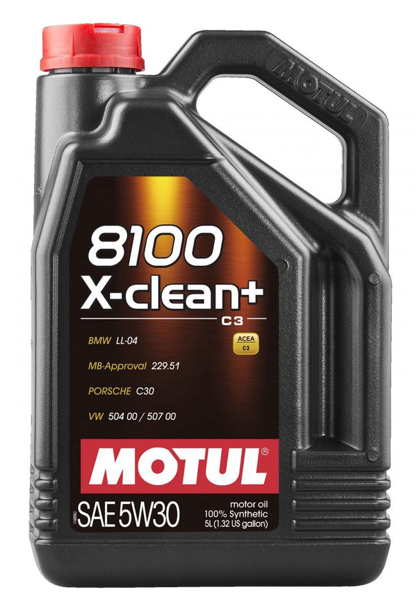 Motul 8100 X-Clean + 5W30 5L (4 stk/pap)